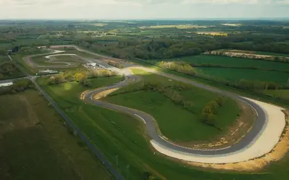 Le circuit de Fay-de-Bretagne vu du ciel